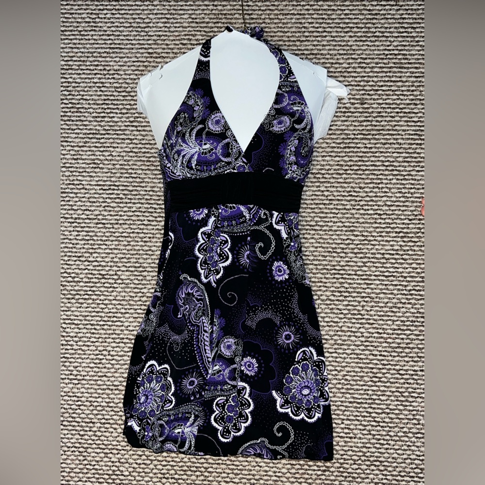 Speechless Dress - Size M - Purple/Black